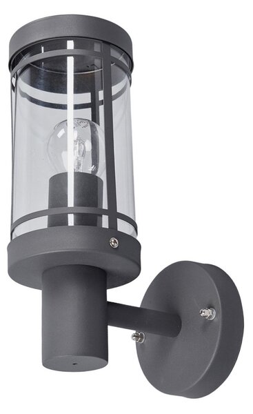 Zewnętrzna Lampa Lindby, Djori, szary, balkon, stal szlachetna, nowoczesny