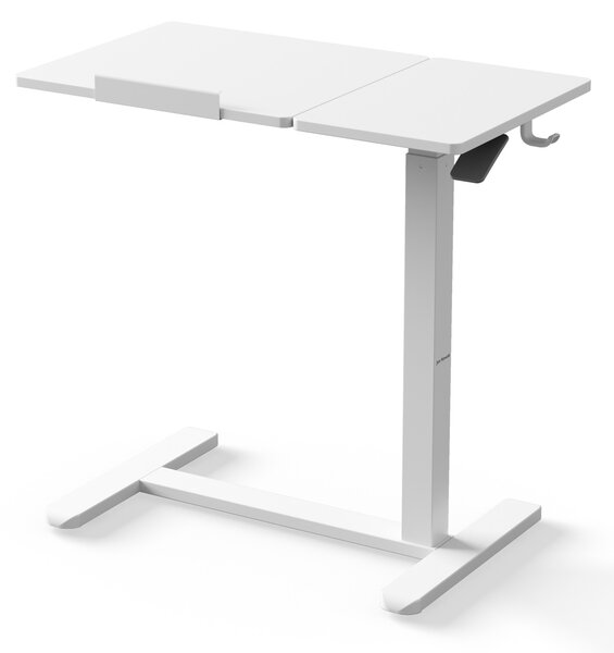 Stolik pod laptopa mobilny, regulowany, wielofunkcyjny, biały: BILL