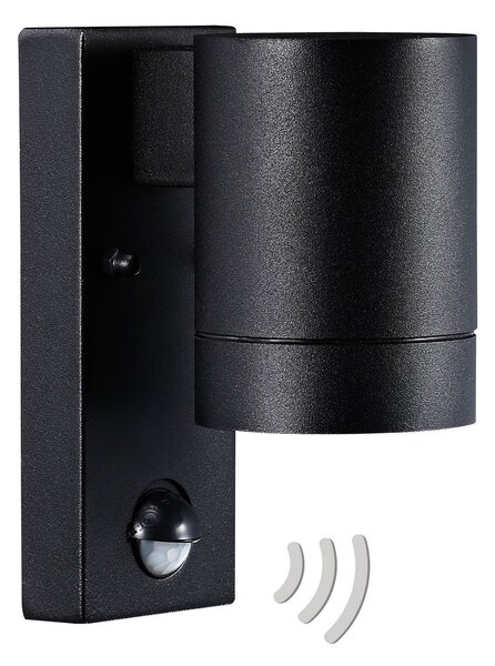 Zewnętrzna Lampa Nordlux, TIN Maxi Sensor, czarny, metal, nowoczesny