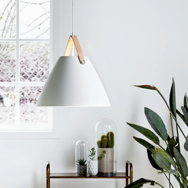 Lampa Wisząca DFTP by Nordlux, Strap 36, ściemnialny, biały, salon, metal, nowoczesny