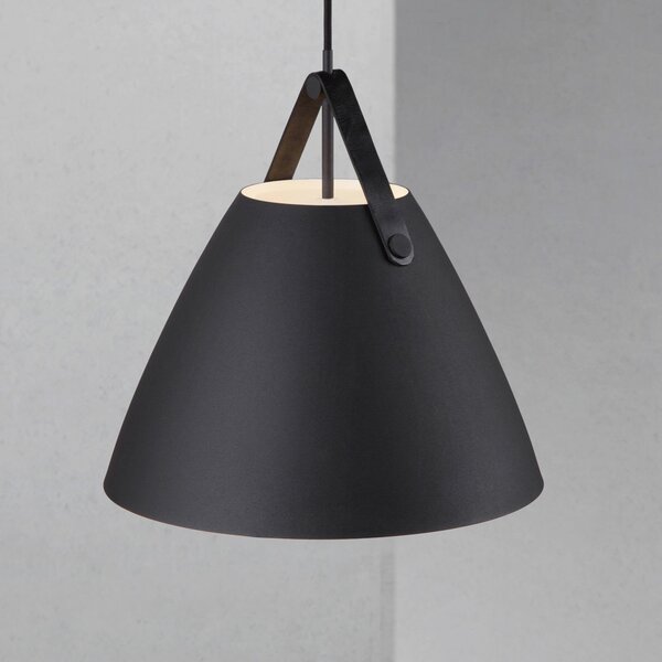 Lampa Wisząca DFTP by Nordlux, Strap 36, ściemnialny, czarny, salon, metal, nowoczesny