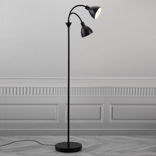 Lampa Podłogowa Nordlux, Ray, czarny, salon, metal, nowoczesny