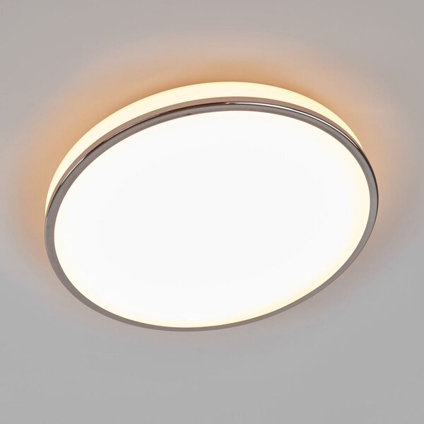 Lampa Sufitowa Lindby, Lyss, biały, łazienka, szkło, nowoczesny
