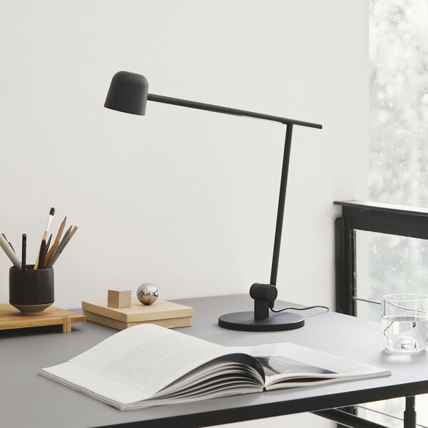 Lampa Stołowa FRANDSEN, Satellite, ściemnialny, czarny, gabinet | pracownia, metal, design