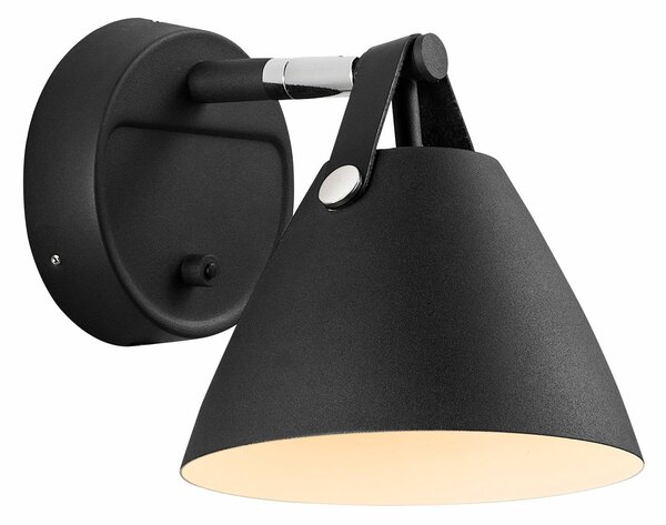 Lampa Ścienna DFTP by Nordlux, Strap, czarny, salon, metal, nowoczesny