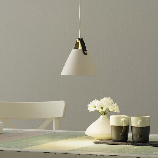 Lampa Wisząca DFTP by Nordlux, Strap, ściemnialny, biały, salon, metal, nowoczesny