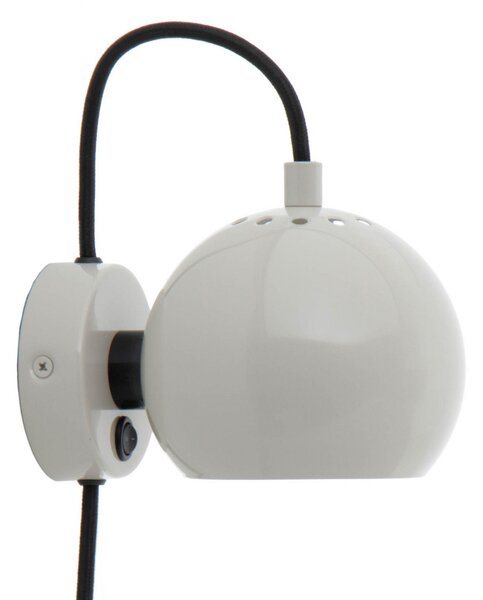 Lampa Ścienna FRANDSEN, Ball Magnet, szary, salon, metal, design