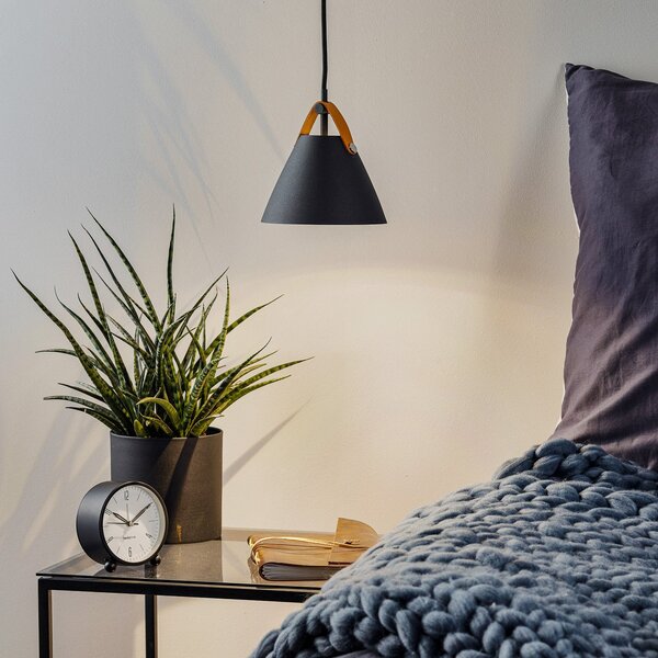 Lampa Wisząca DFTP by Nordlux, Strap, ściemnialny, czarny, salon, metal, nowoczesny