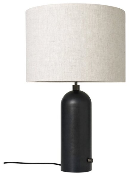 Lampa Stołowa GUBI, ściemnialny, czarny, salon, marmur
