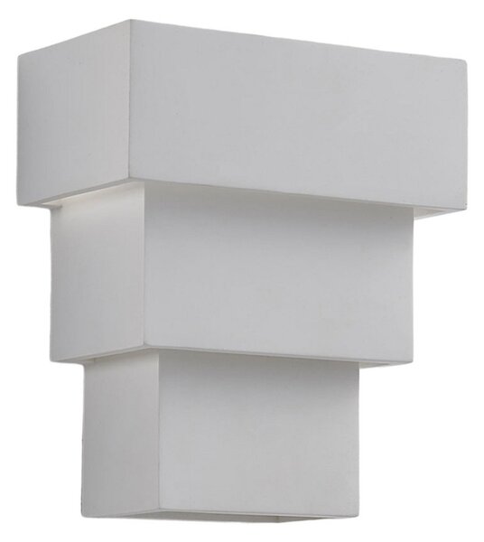 Lampa Ścienna Lindby, Antonella, ściemnialny, biały, salon, gips | glina, nowoczesny