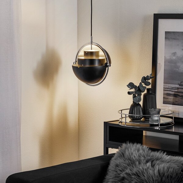 Lampa Wisząca GUBI, Multi-Lite, ściemnialny, czarny, salon, metal, design