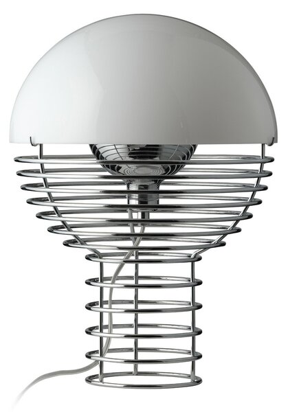Lampa Stołowa Verpan, Wire Small, metaliczny, salon, metal, design