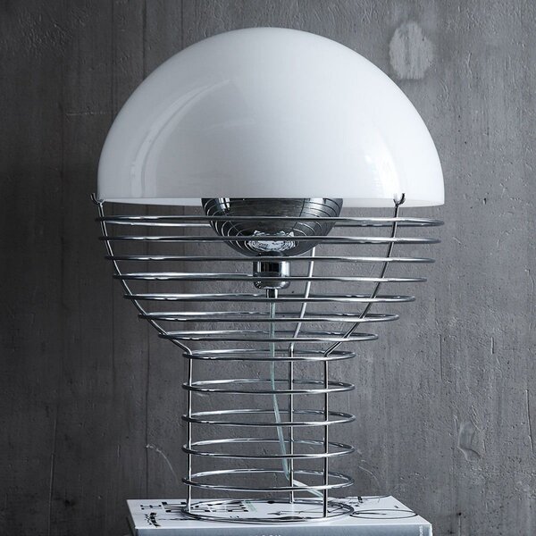 Lampa Stołowa Verpan, Wire Large, metaliczny, salon, metal, design
