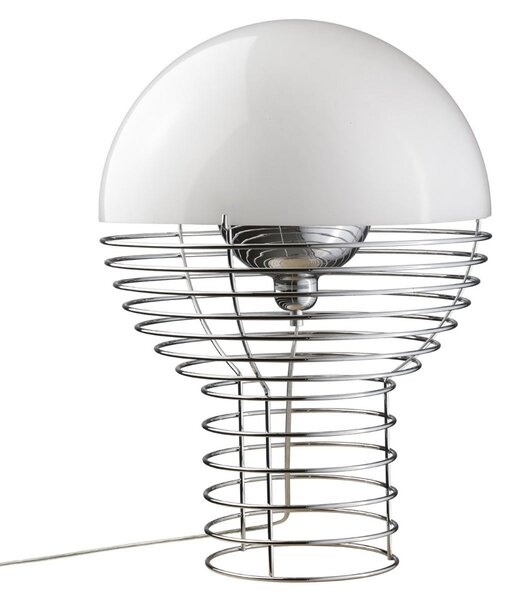Lampa Stołowa Verpan, Wire Large, metaliczny, salon, metal, design