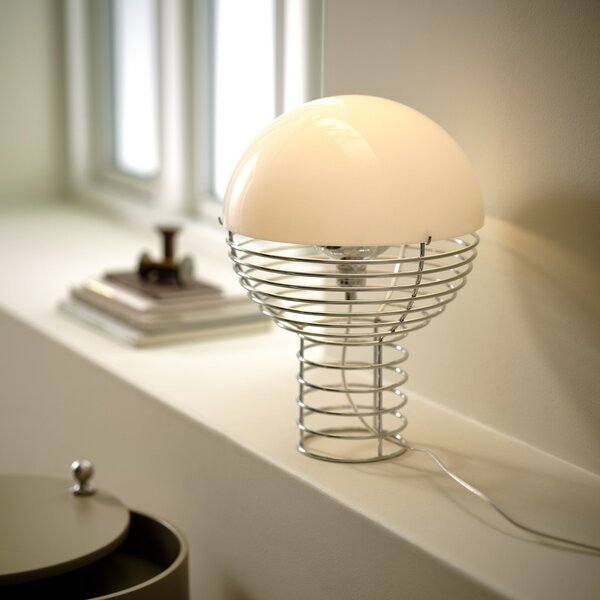 Lampa Stołowa Verpan, Wire Small, metaliczny, salon, metal, design