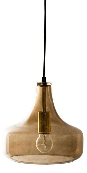 Lampa Wisząca Bloomingville, brąz rdzawy, salon, szkło
