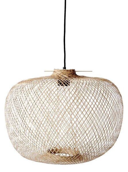 Lampa Wisząca Bloomingville, drewniany, salon, bambus