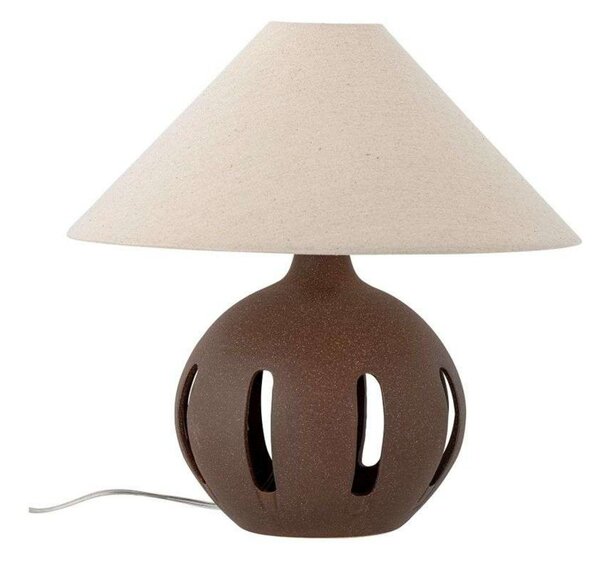 Lampa Stołowa Bloomingville, brąz rdzawy, salon, kamień