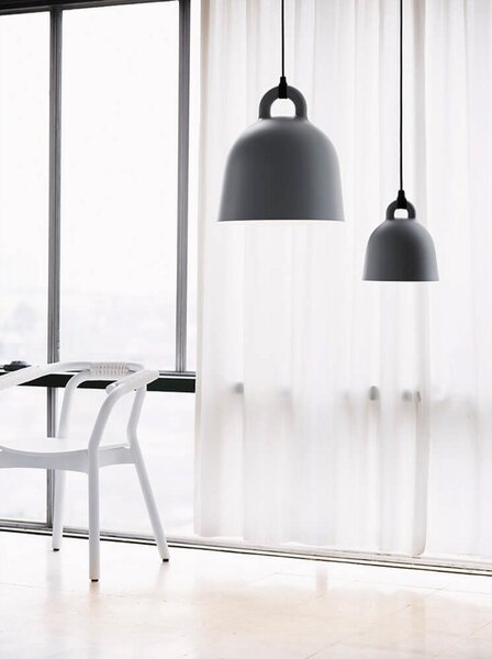 Lampa Wisząca Normann Copenhagen, szary, salon, aluminium