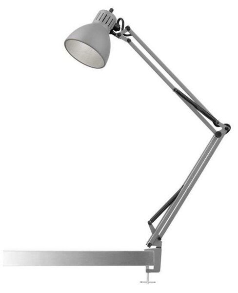 Lampa Stołowa NORDIC LIVING, szary, gabinet | pracownia, aluminium