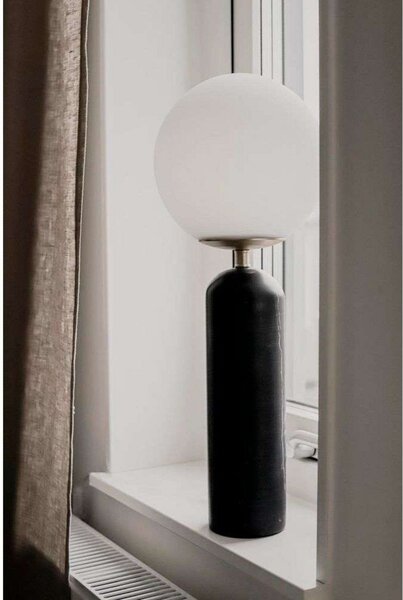 Lampa Stołowa Globen Lighting, Torrano, czarny, salon, szkło, design