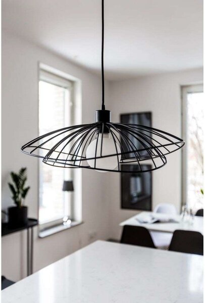 Lampa Wisząca Globen Lighting, RAY, ściemnialny, czarny, jadalnia, metal, nowoczesny