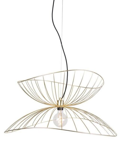 Lampa Wisząca Globen Lighting, RAY, ściemnialny, złoty | mosiężny, jadalnia, metal, nowoczesny