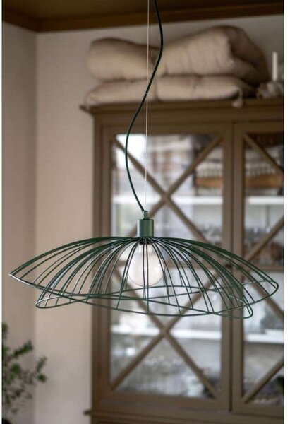 Lampa Wisząca Globen Lighting, zielony, jadalnia, metal