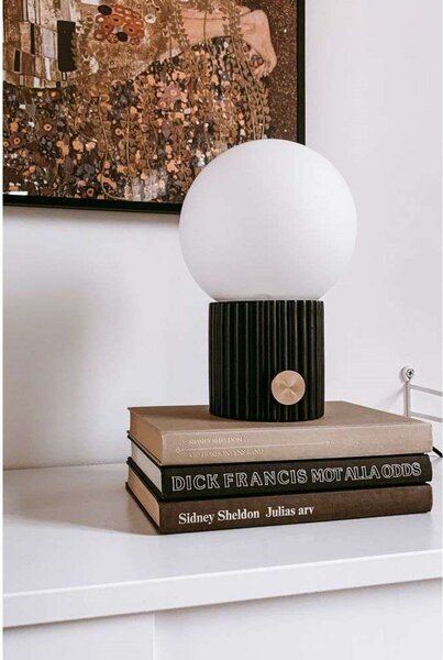 Lampa Stołowa Globen Lighting, czarny, salon, szkło