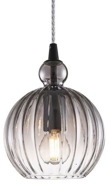 Lampa Wisząca Halo Design, szary, jadalnia, szkło