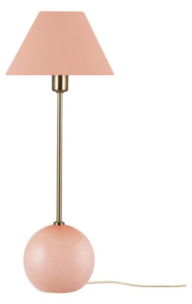 Lampa Stołowa Globen Lighting, pudrowy róż, salon, szkło
