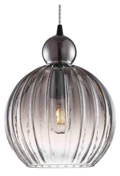 Lampa Wisząca Halo Design, szary, jadalnia, szkło