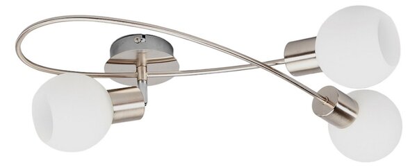 Lampa Sufitowa Lindby, Elaina, ściemnialny, szary, salon, metal, nowoczesny
