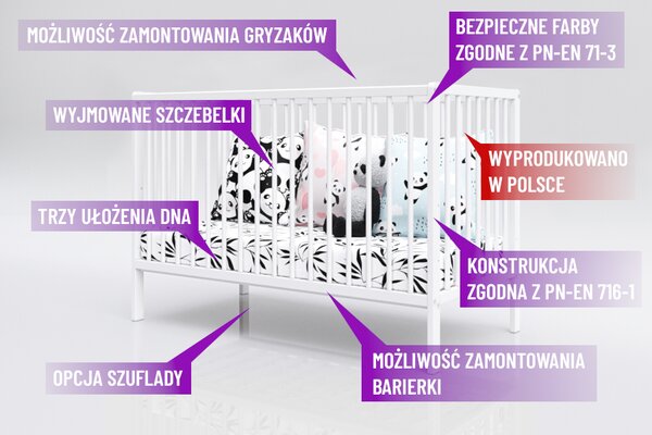 Łóżeczko - Tapczanik DOMI BOHO