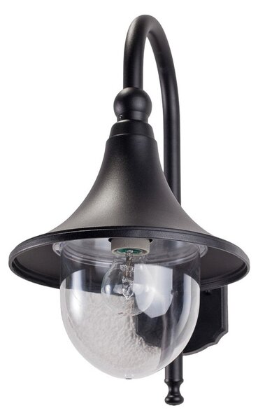 Zewnętrzna Lampa Lindby, Daphne, ściemnialny, czarny, balkon, aluminium, nowoczesny
