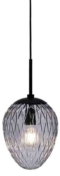 Lampa Wisząca Halo Design, szary, salon, szkło