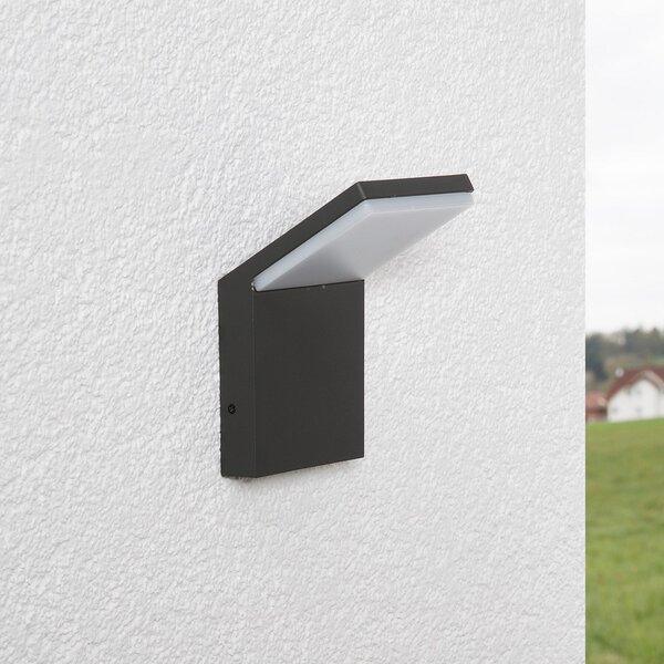 Zewnętrzna Lampa Lucande, NEVIO, czarny, taras, metal, nowoczesny