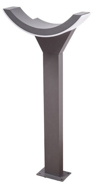 Zewnętrzna Lampa Lucande, HALF, czarny, taras, aluminium, nowoczesny