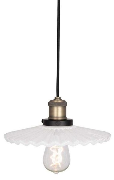 Lampa Wisząca Globen Lighting, COBBLER, ściemnialny, biały, jadalnia, szkło, vintage