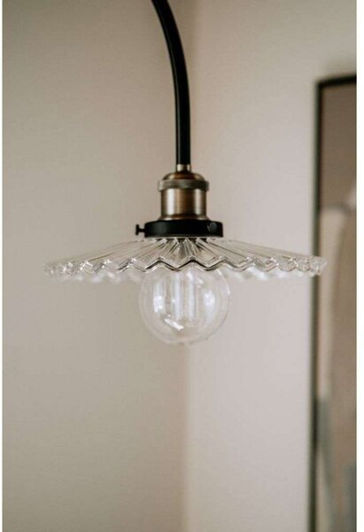 Lampa Ścienna Globen Lighting, COBBLER, transparentny, salon, metal, vintage