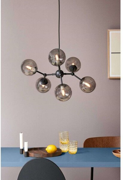 Lampa Wisząca Halo Design, szary, jadalnia, metal