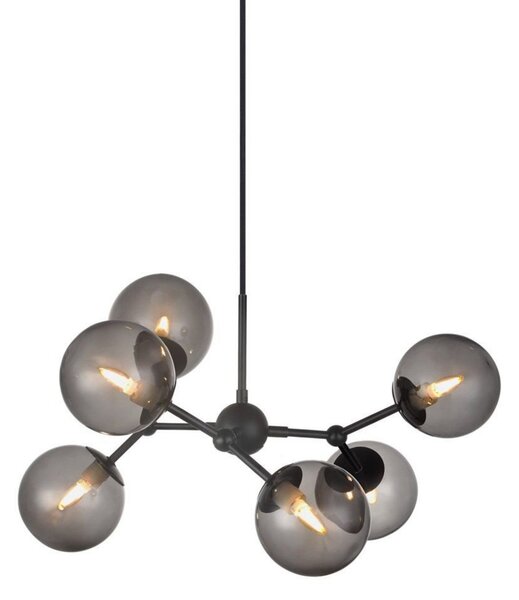 Lampa Wisząca Halo Design, szary, jadalnia, metal