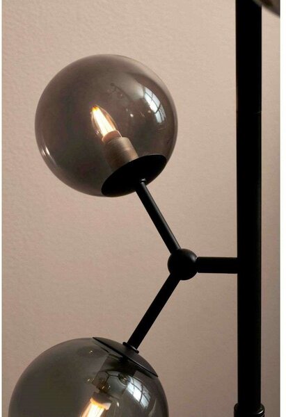 Lampa Podłogowa Halo Design, szary, salon, metal