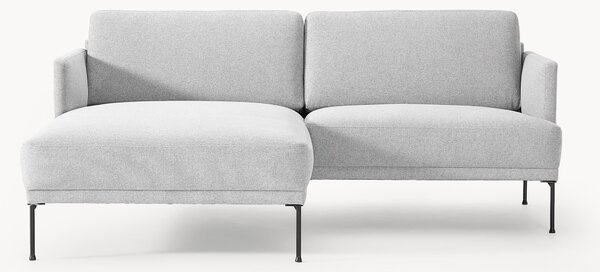 Sofa narożna z aksamitu Fluente