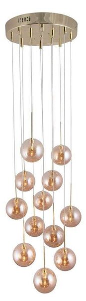 Lampa Wisząca Globen Lighting, pomarańczowy, salon, metal