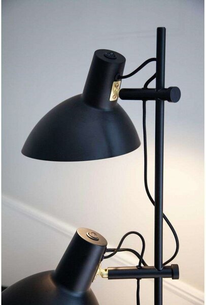 Lampa Podłogowa Halo Design, czarny, salon, metal