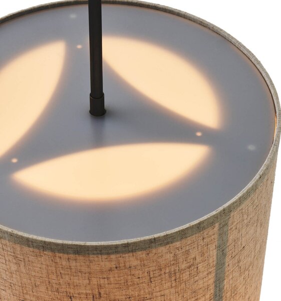 Lampa Wisząca Audo Copenhagen, Hashira, ściemnialny, beżowy, salon, tkanina | tekstylia, design