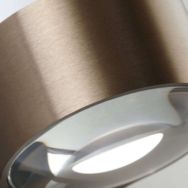 Lampa Ścienna LIGHT-POINT, ściemnialny, brąz rdzawy, salon, aluminium