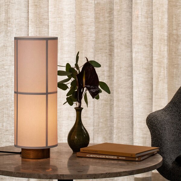 Lampa Stołowa Audo Copenhagen, Hashira, ściemnialny, beżowy, salon, tkanina | tekstylia, design