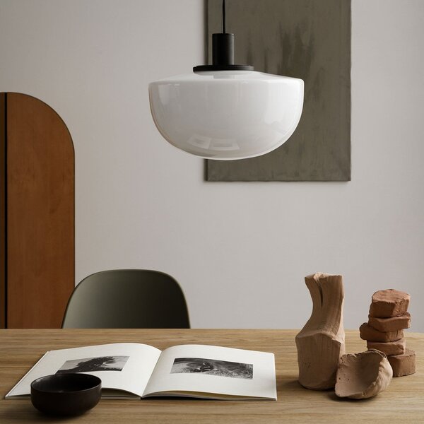 Lampa Wisząca Audo Copenhagen, Bank, ściemnialny, biały, salon, szkło, design